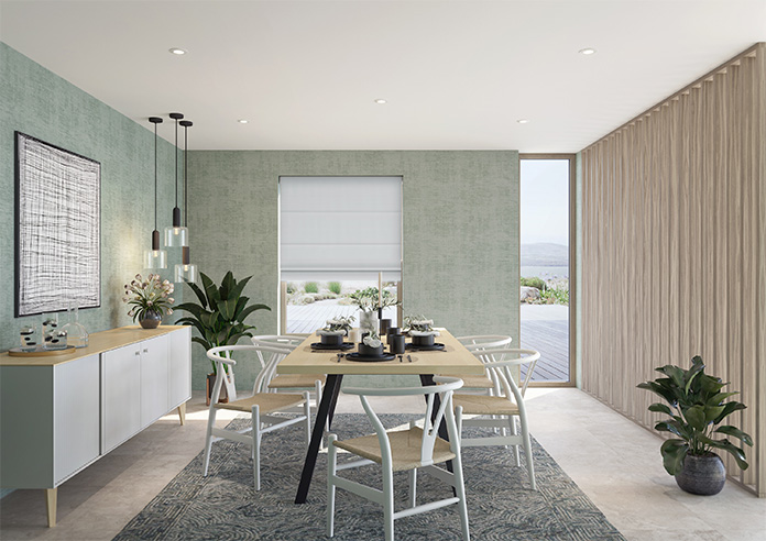 Menton, Signal Grey - Motorised Roman Blind - Image 8